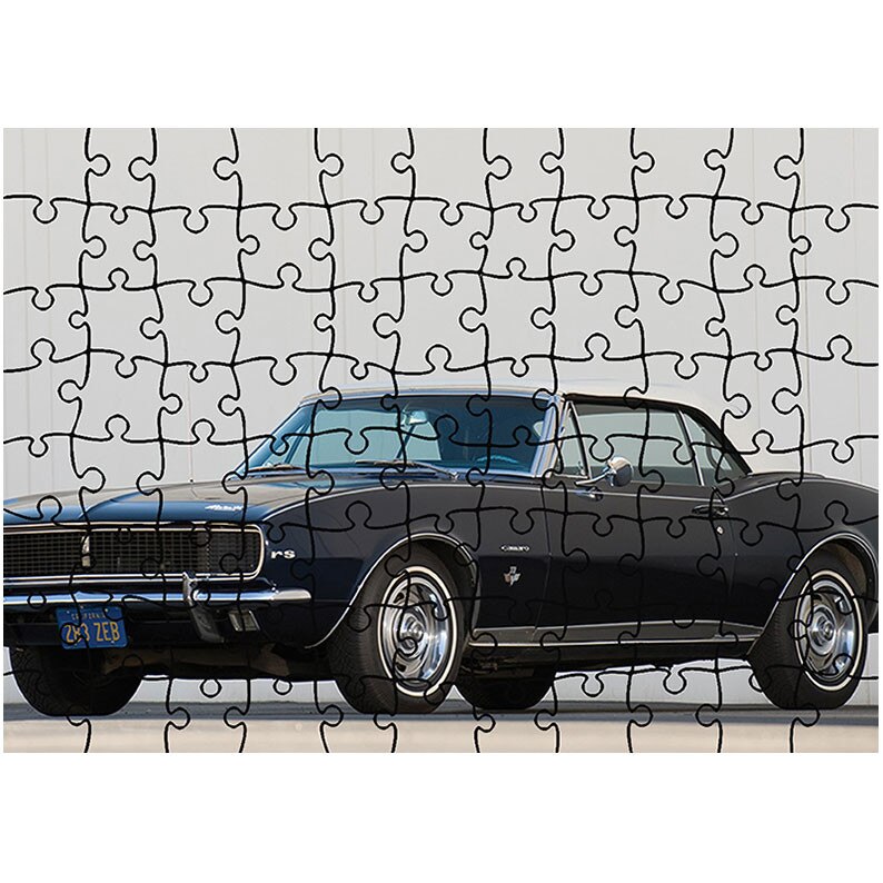 Puzzle Heartwork 96 piese, Chevrolet Camaro RS Convertible (I) 1967, Latime 40,5 cm x Inaltime 28,7 cm
