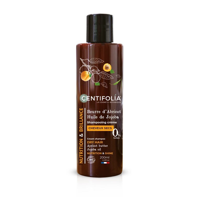 Sampon pentru par uscat, Centifolia, bio, 200 ml