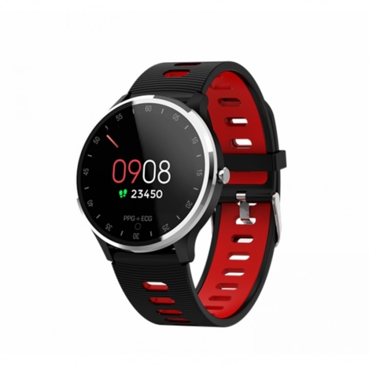 Smartwatch MULLER, ecran HD 1.39", monitorizare oxigen, ritm cardiac, somn, apel Bluetooth 5.2, microfon HD, notificari mesaje, alarma, compatibil IOS/Android, 3 curele si 2 folii protectie 3D incluse, functie smart numarat pasi, wireless, Metal, Auriu
