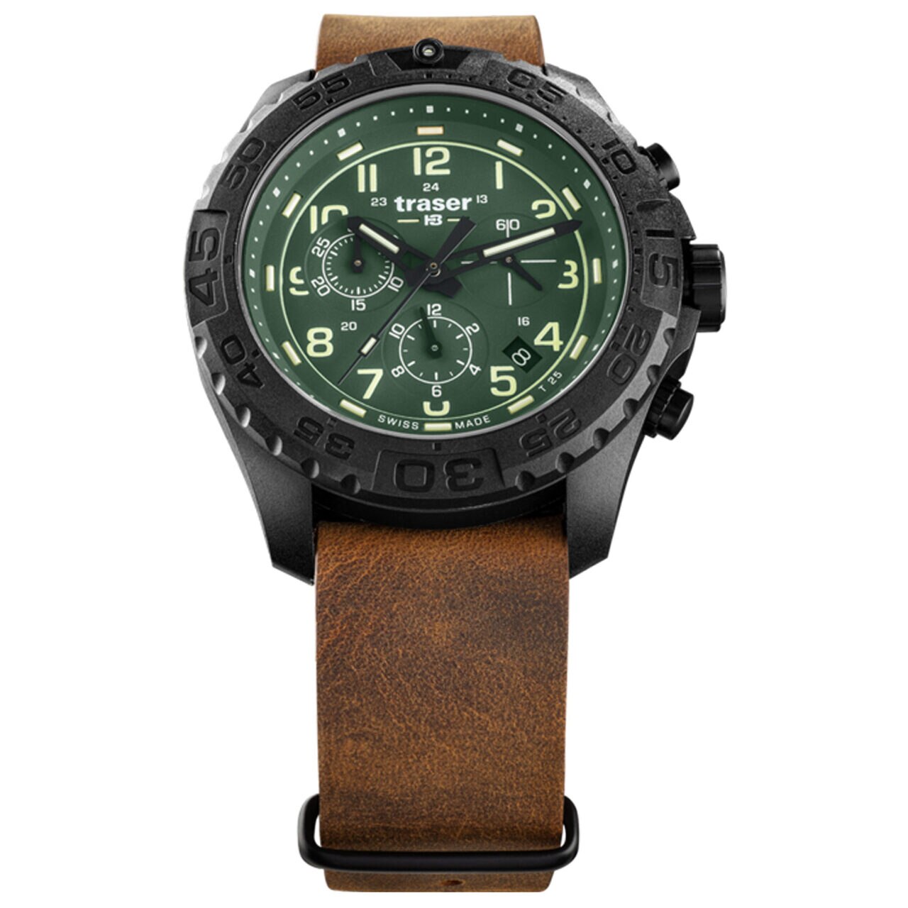 Ceas barbatesc Traser H3 109047 P96 OdP Evolution, 44 mm, 20 ATM, Negru