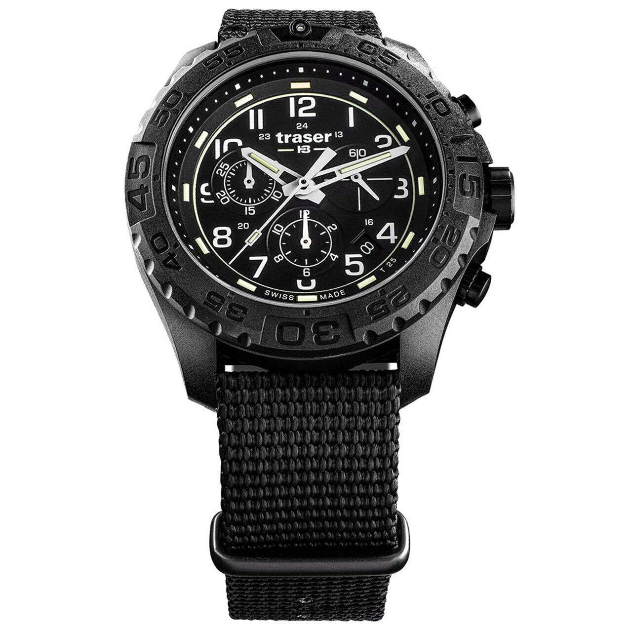 Ceas barbatesc Traser H3 108680 P96 OdP Evolution, 44 mm, Negru