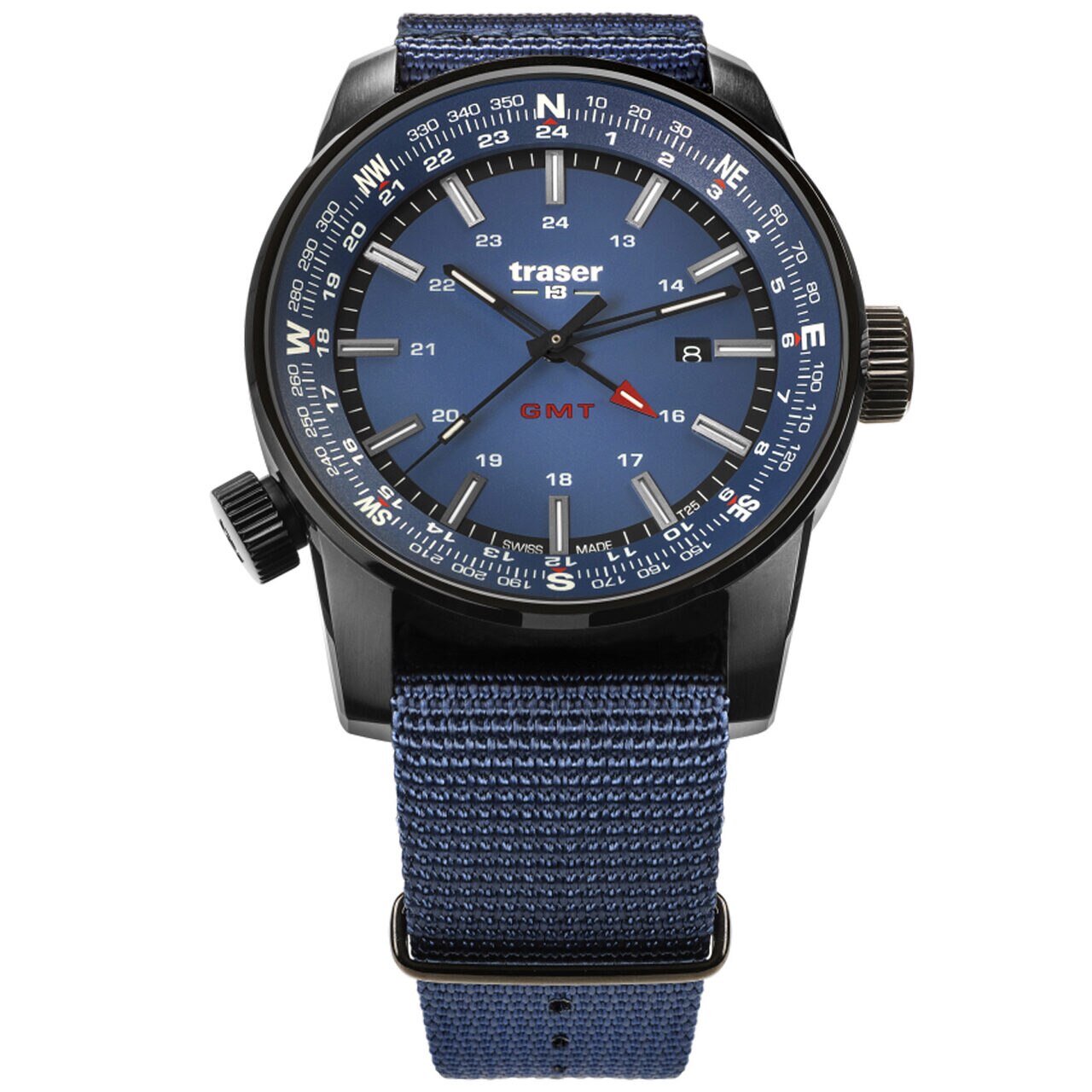 Ceas barbatesc Traser H3 109034 P68 Pathfinder, 46 mm, 10 ATM, Negru