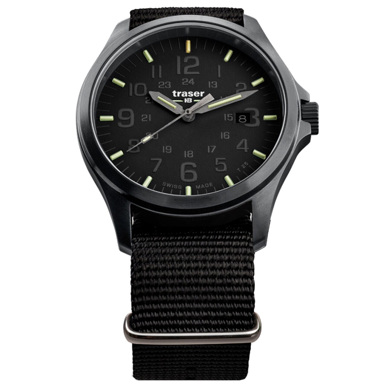 Ceas barbatesc Traser H3 108744 P67 Officer Pro, 42 mm, 10 ATM, Negru