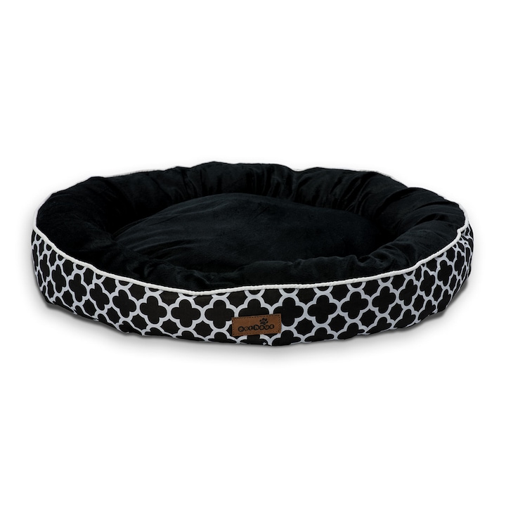 JNS kényelmes ágy kutyáknak vagy macskáknak, 70 x 15 cm, fekete