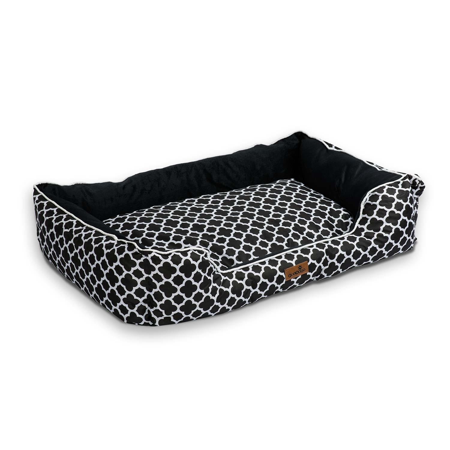 Culcus Confortabil pentru Caini sau Pisici, 100 x 70 x 25 cm, Negru, XL