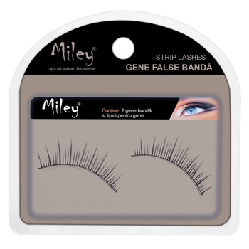 Gene false banda, Miley, 29 + lipici pentru gene Gene false banda, Miley, 29 + lipici pentru gene