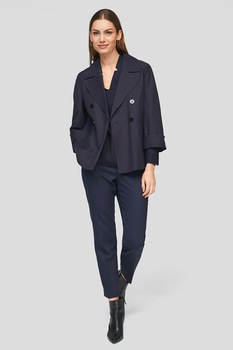 s.Oliver, Bluza din amestec de lyocell cu decolteu in V, Bleumarin inchis s.Oliver, Bluza din amestec de lyocell cu decolteu in V, Bleumarin inchis