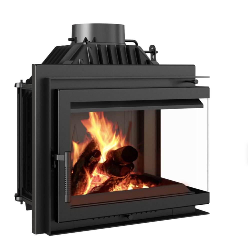 Semineu cu aer, Simple M/S 8kw, Otel, Negru