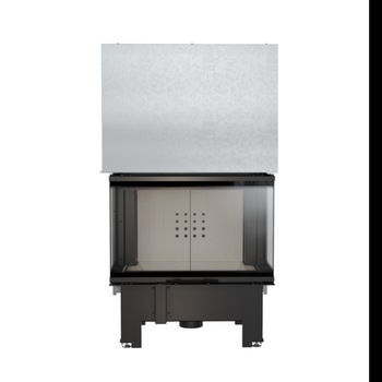 Semineu cu aer cald, NBC 800 10kW, otel, alb Semineu cu aer cald, NBC 800 10kW, otel, alb