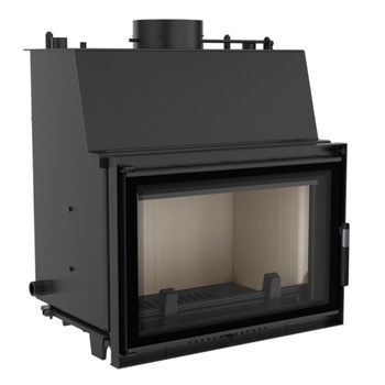 Semineu pe lemne, Oliwia PW 22 kW, Otel, Negru Semineu pe lemne, Oliwia PW 22 kW, Otel, Negru