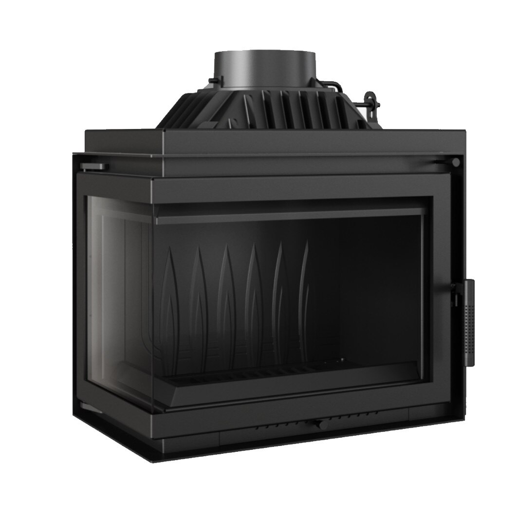 Semineu cu aer Simple M/S 8 partea stanga, Negru, Fonta, 8kw