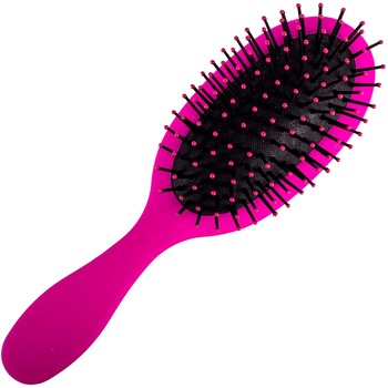 Perie de par, Zola, ovala, cu dinti moi, in 2 culori, roz/negru Perie de par, Zola, ovala, cu dinti moi, in 2 culori, roz/negru