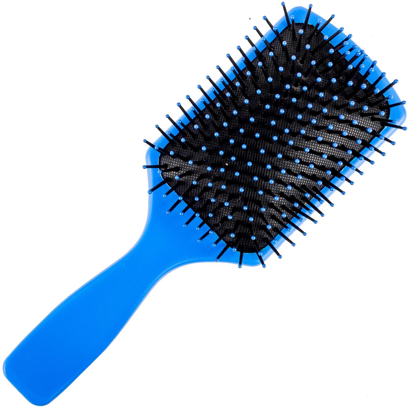 Perie de par, Zola, cu dinti moi, dreptunghiulara, albatru/negru