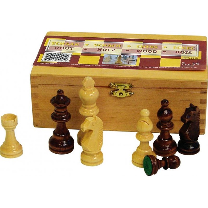 Set Piese de sah Abbey® Game 76 mm