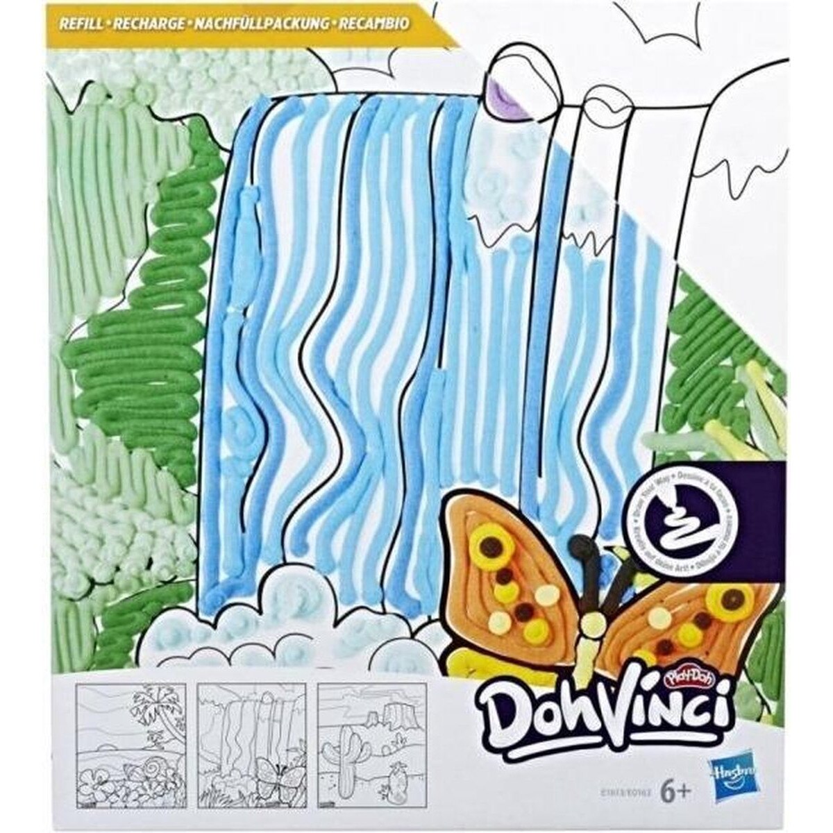 Sabloane plastic , DohVinci , Butterfly , 3 bucati , 19x22 cm