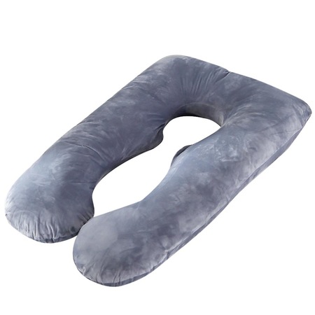 Perna gravide 3 in 1 Bebeke Premium Velvet Gri