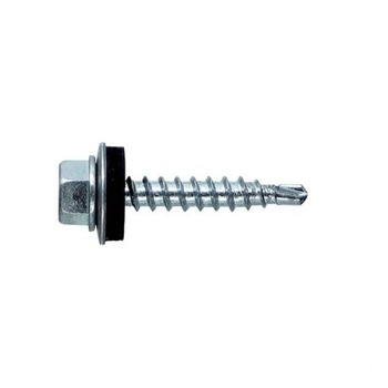 Surub Autoforant Zincat pentru Metal cu Saiba, 4.8x25 mm, 250 Buc/Set Surub Autoforant Zincat pentru Metal cu Saiba, 4.8x25 mm, 250 Buc/Set