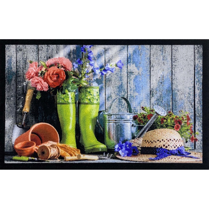 Lábtörlő belépő szőnyeg Garden 50 x 80 cm gumis hátú