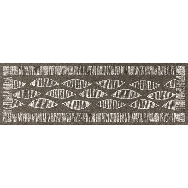 Konyha szőnyeg leveles 50 x 150 cm gumis hátú