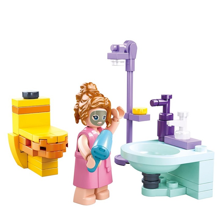 Конструктор Sluban Girls Dream Баня B0800A, 50 части