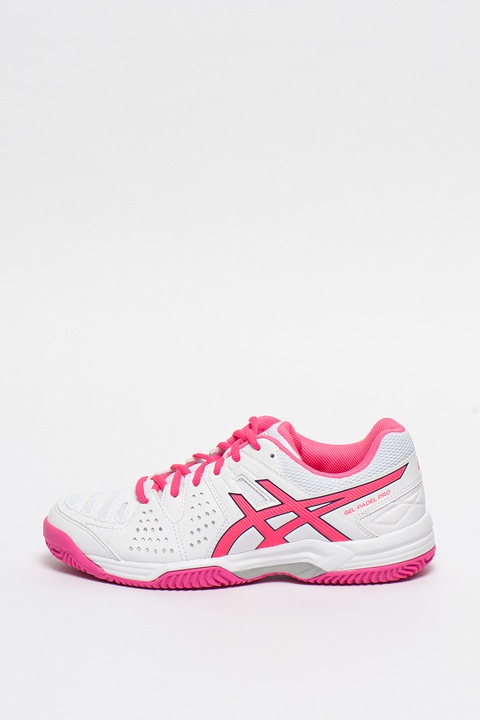 Asics, Pantofi pentru tenis Gel-Padel Pro 3, Alb/Roz, 6
