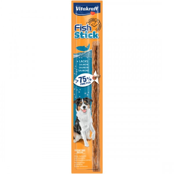 Recompensa pentru caini Vitakraft Fish Stick cu Somon 15 g