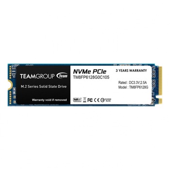 Solid State Drive (SSD) Team Group MP33, M.2 2280 128GB PCI-e 3.0 x4 NVMe Solid State Drive (SSD) Team Group MP33, M.2 2280 128GB PCI-e 3.0 x4 NVMe