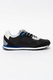 Automobili Lamborghini, Pantofi sport de piele intoarsa si material textil, Negru, 45