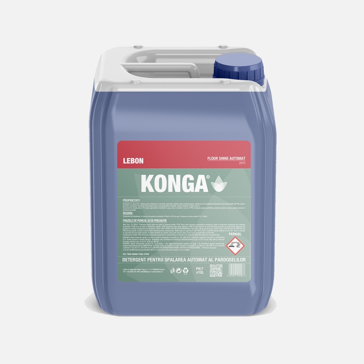Detergent Profesional Concentrat cu Spumare Redusă 10L - Dilutie 1:100, Compatibil cu Toate Mașinile de Spălat Pardoseli și Roboți de Curățare (Scrubber, Autospălătoare, Robot) - Uz Profesional