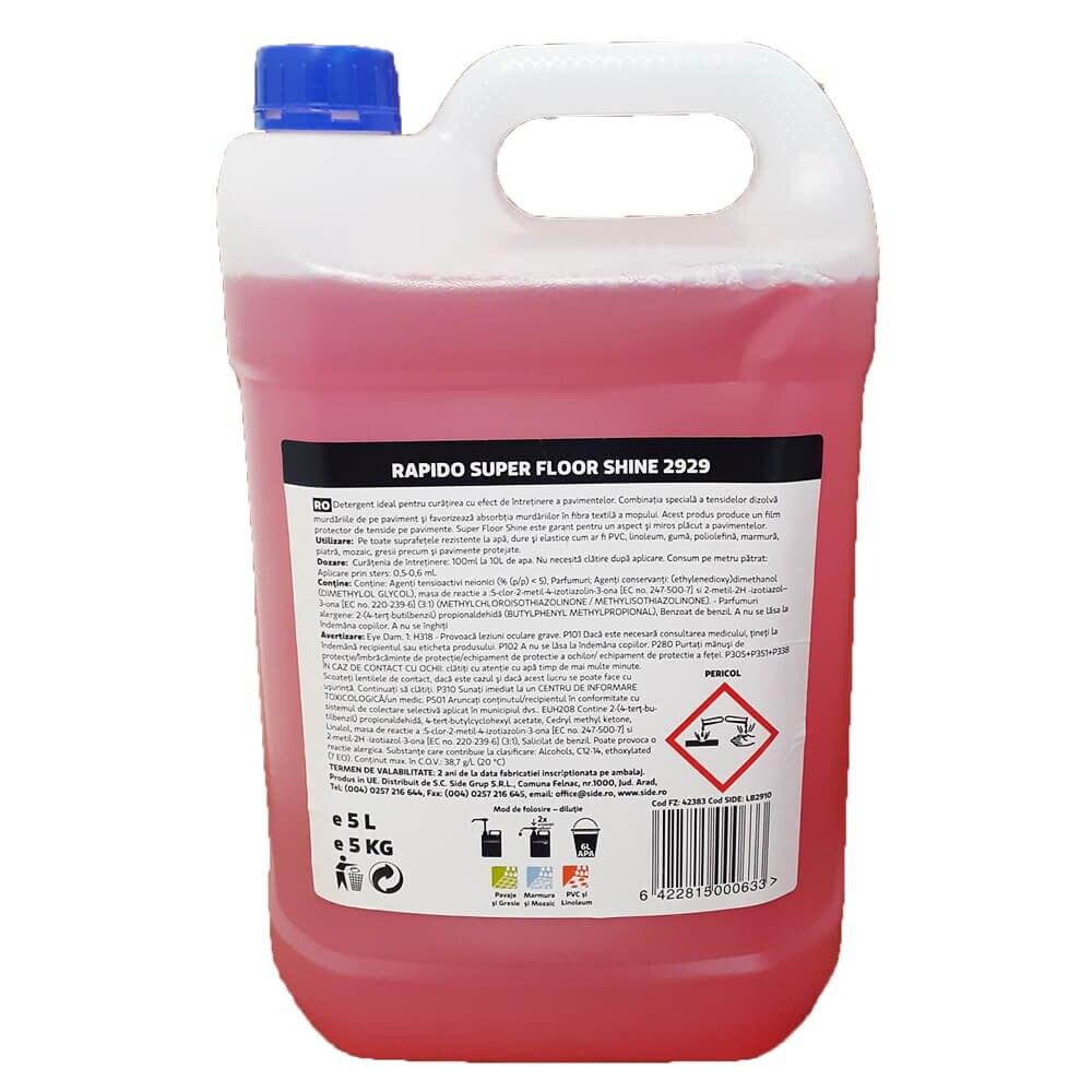 Detergent pentru Pardoseli Floor Shine Rapido, 5
