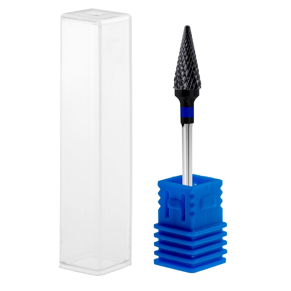 Capat freza din titan, Lila Rossa, varf conic, negru, duritate medie, m6-t-bl