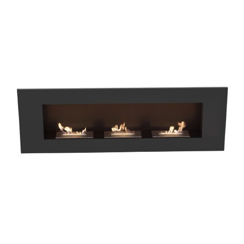 Semineu pentru perete, delta 3, capacitate 0.6l, Otel, Negru