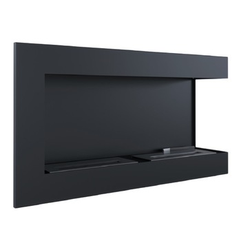 Semineu Combustibil Bio, kratki, Delta 900 tuv, capacitate 0.5l, Otel, Negru Semineu Combustibil Bio, kratki, Delta 900 tuv, capacitate 0.5l, Otel, Negru