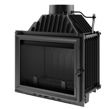 Semineu cu aer cald, Maja PF 8kW, Otel, Negru Semineu cu aer cald, Maja PF 8kW, Otel, Negru