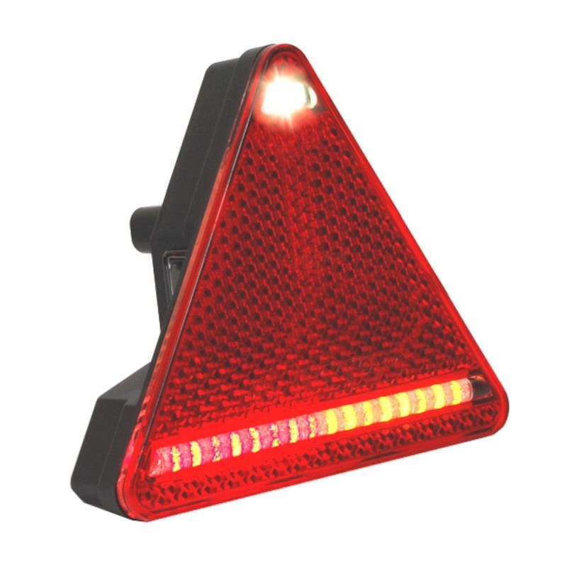 Lampa spate triunghi, 163mm, 5 functii, mers inapoi, LED, dreapta, W68P 325 Was