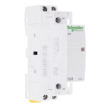 Contactor, modular, 16A, 230V, 50HZ, (c), A9C22712 - ICT16A Schneider Contactor, modular, 16A, 230V, 50HZ, (c), A9C22712 - ICT16A Schneider