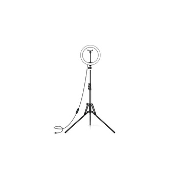 Lampa circulara Ring Light, diametru 26cm/10inch LED , conectare USB , 3 moduri de lumina , 10 trepte reglaj , suport telefon , telecomanda selfie , trepied 210cm inclus Lampa circulara Ring Light, diametru 26cm/10inch LED , conectare USB , 3 moduri de lumina , 10 trepte reglaj , suport telefon , telecomanda selfie , trepied 210cm inclus