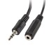 Splitter adaptor audio stereo jack 3.5 mm 3 pini tata la 2 x jack 3.5 mm 3 pini mama, Lanberg 40993, cu cablu 10 cm, negru
