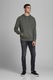 Jack & Jones, Hanorac cu buzunar kangaroo, Verde militar, XL