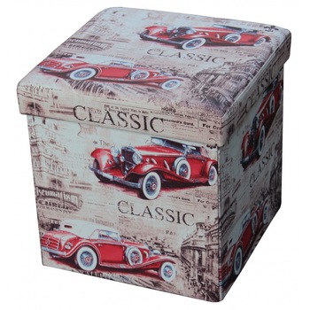 Taburet cu Spatiu Depozitare, 38 x 38 cm, piele ecologica,clasic Taburet cu Spatiu Depozitare, 38 x 38 cm, piele ecologica,clasic