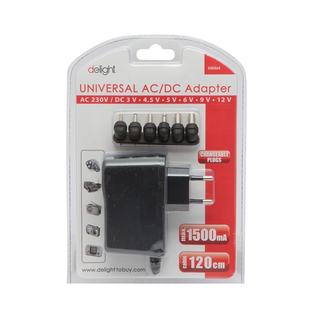 Adaptor de retea universal 1500 mA, 120cm, 18W