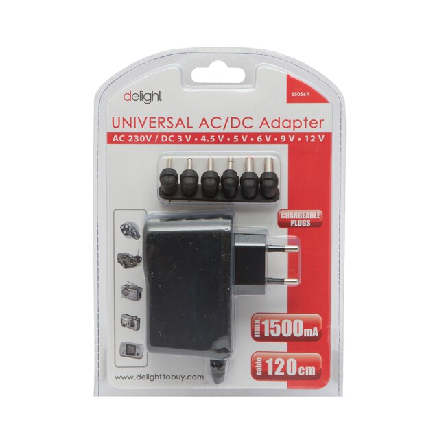 Adaptor de retea universal 1000 mA, lungime 120cm, 12W