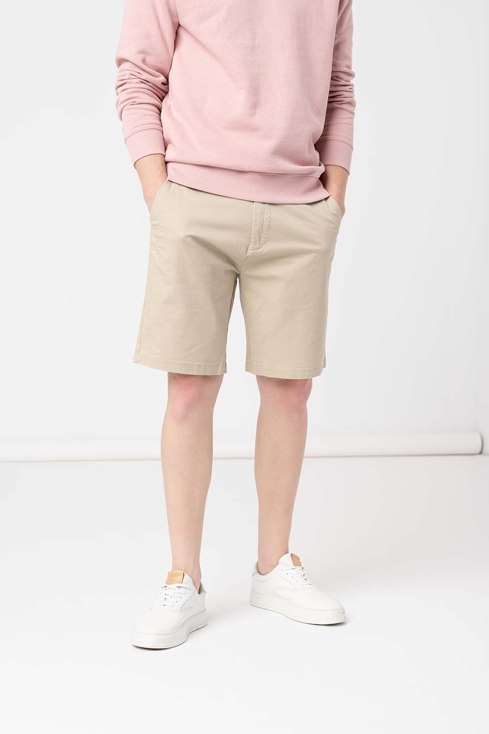 Scotch & Soda, Bermude chino regular slim fit Stuart, Bej