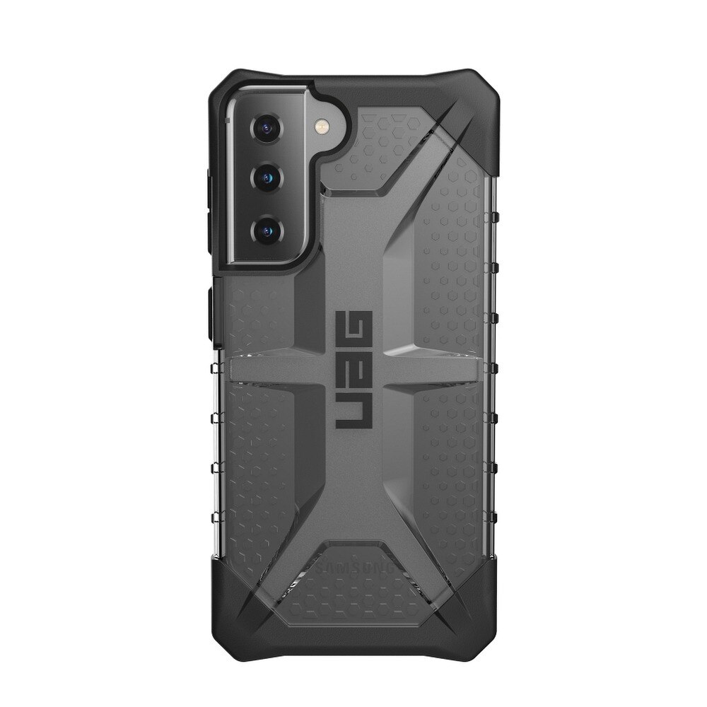 Husa compatibila cu Samsung Galaxy S21 UAG Urban Armor Gear Plasma Black Transparent