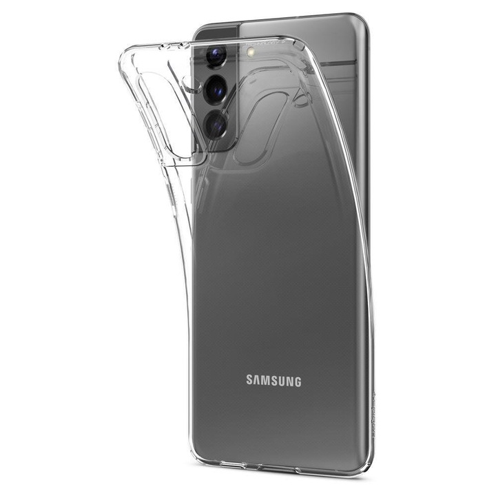 Кейс за Samsung Galaxy S21 5G, GEAR Grip, K48, Термоустойчива пластмаса, Crystal Clear