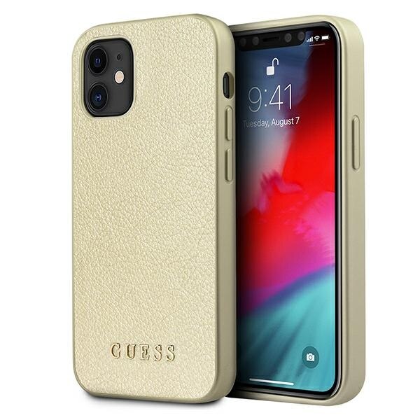 Husa compatibila cu iPhone 12 Mini Guess Iridescent gold