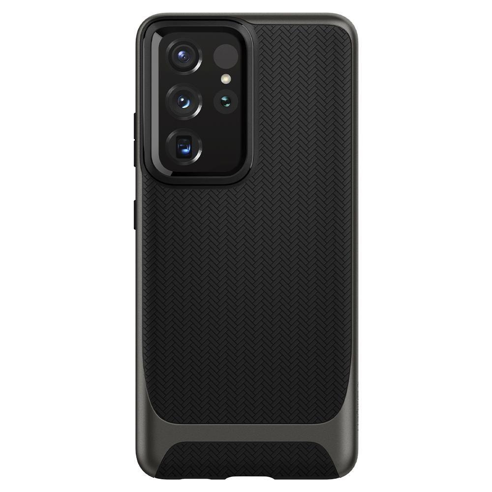 Husa compatibila cu Samsung Galaxy S21 Ultra Spigen Neo Hybrid Gunmetal