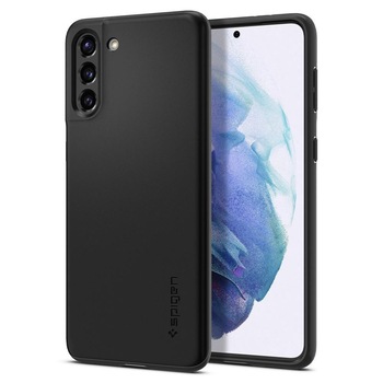 Husa compatibila cu Samsung S21 SPIGEN Thin Fit Neagra Husa compatibila cu Samsung S21 SPIGEN Thin Fit Neagra