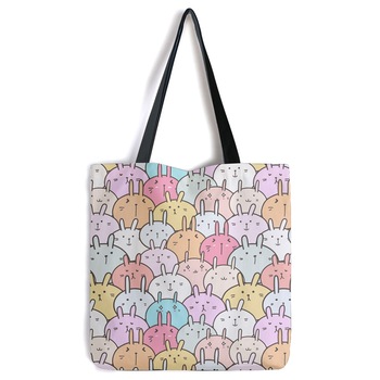 geanta tote bag pentru copii art kids adunarea iepurilor model multicolor 40 x 50 cm imagen 57_0_
0
