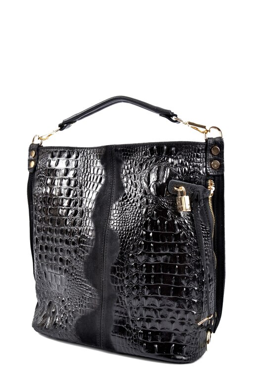 Geanta piele MA1688 negru